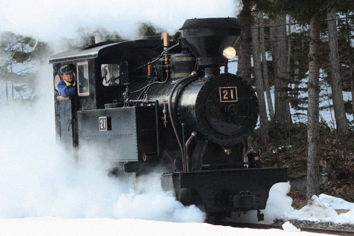 森林鉄道蒸気機関車 雨宮21号の写真 ©Tokutotoo(CC BY-SA 4.0)