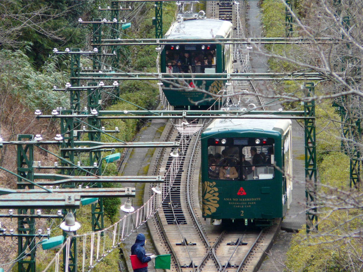 天橋立ケーブルカーの写真 ©Naokijp(CC BY-SA 4.0)