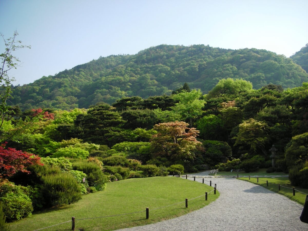 大河内山荘庭園の写真 