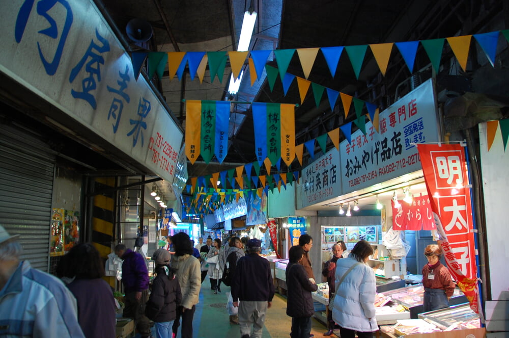 柳橋連合市場の写真 ©LWY from Yanagibashi Rengo Ichiba in Haruyoshi, Chuo, Fukuoka, Fukuoka(CC BY 2.0)