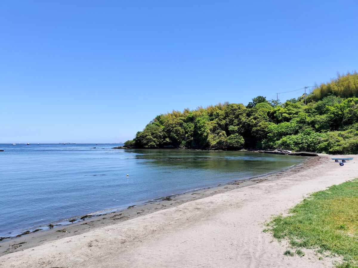 走水海岸 潮干狩り場の写真 