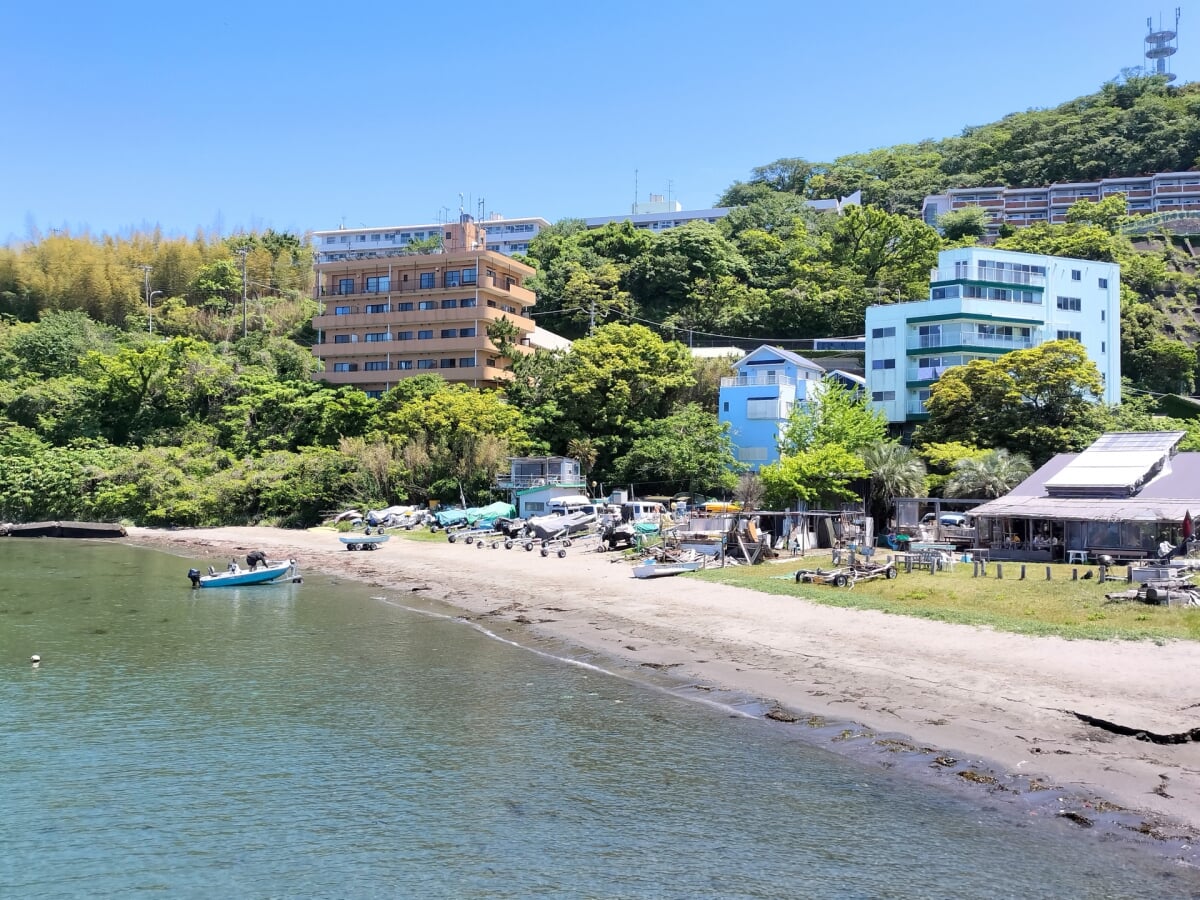 走水海岸 潮干狩り場の写真 